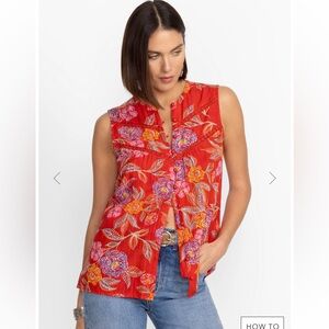 Johnny Was NWT Mandarin Collar Tank